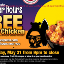 free orange chicken