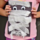 halloween gauze mummy craft
