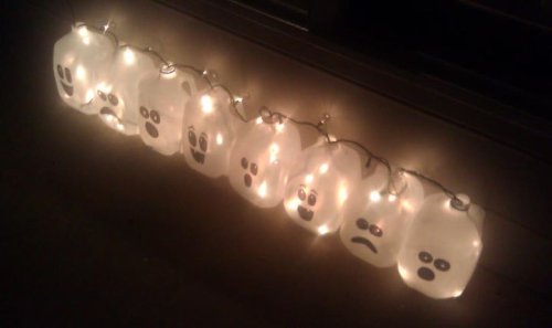 halloween ghost lights craft