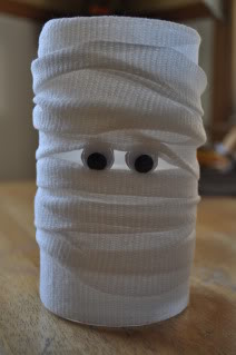 halloween mummy jars craft