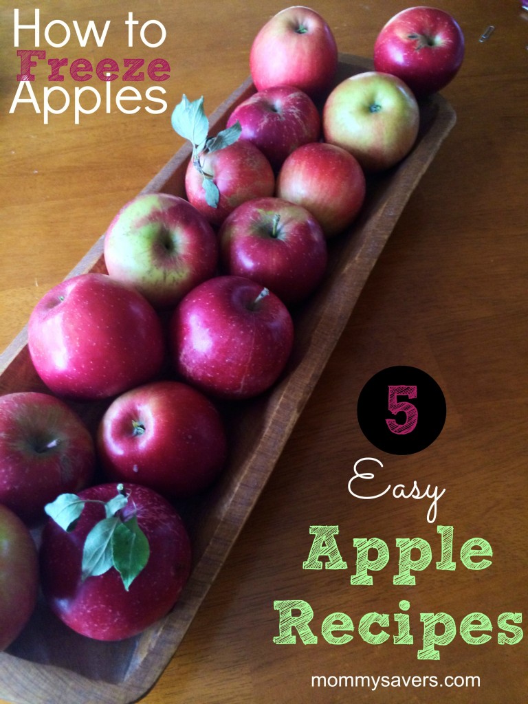 How to Freeze Apples + 5 EASY Apple Recipes | mommysavers.com #apples