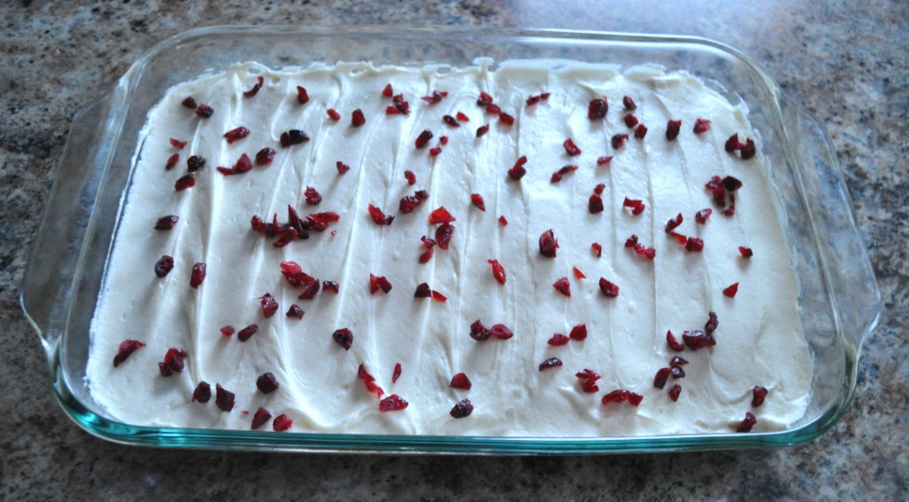 cranberry bliss bars with cream cheese frosting