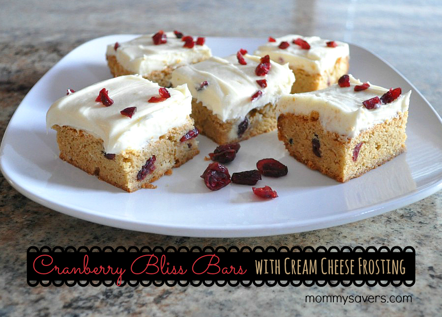 Cranberry Bliss Bars with Cream Cheese Frosting (Starbucks Copycat)