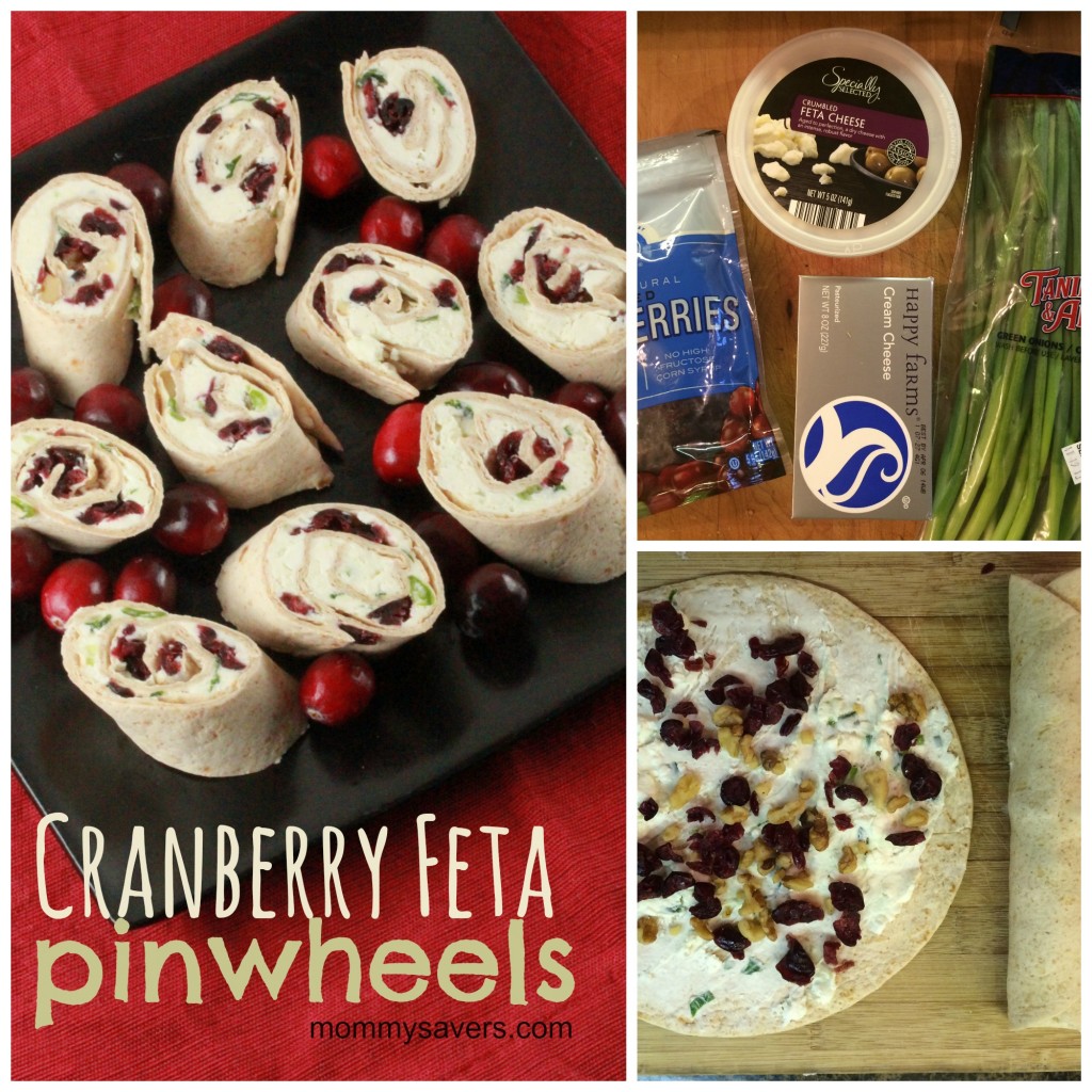 Cranberry Feta Pinwheels Recipe