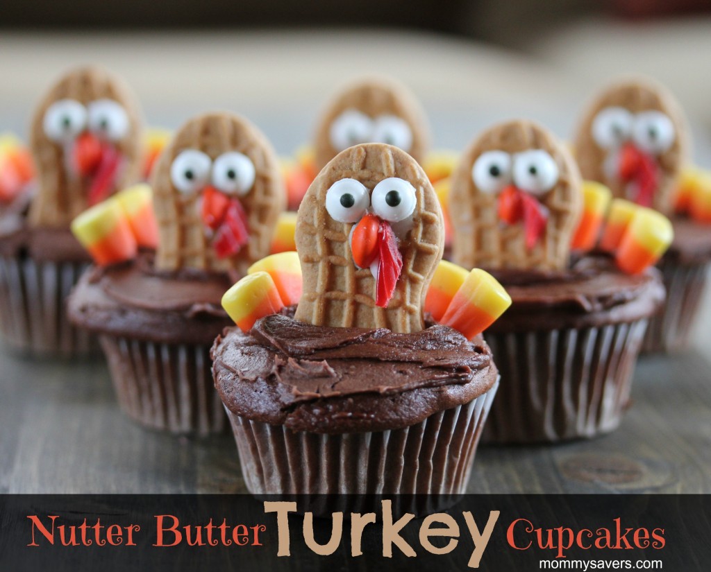 Nutter Butter Turkey Cupcakes