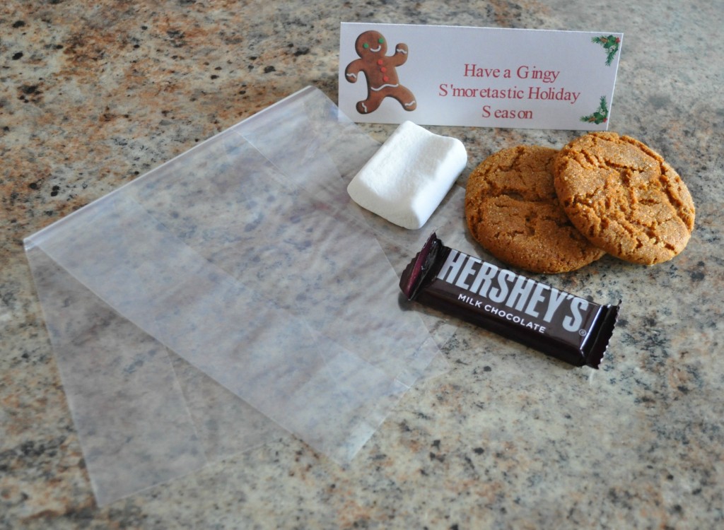 christmas treat bag ideas, gingy s'more