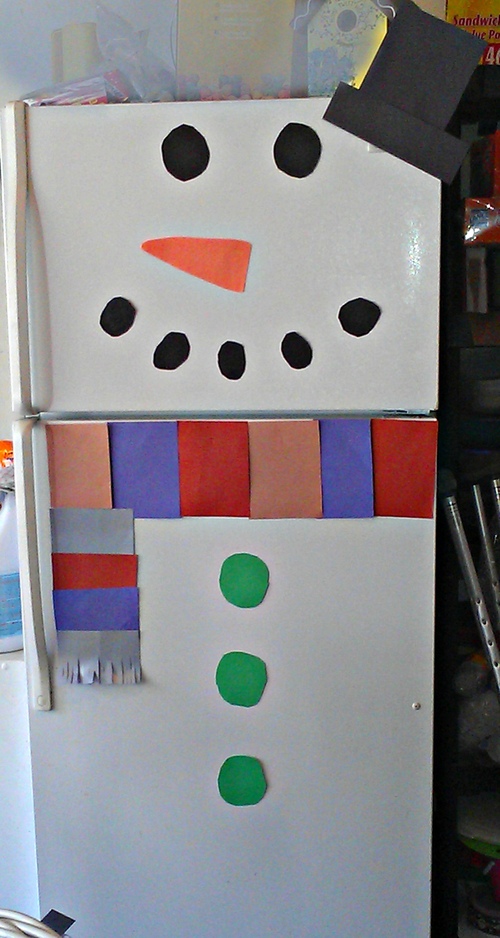 Homemade Christmas Decorations: Frosty the Refrigerator