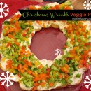 Christmas Wreath Appetizer: Christmas Wreath Veggie Pizza