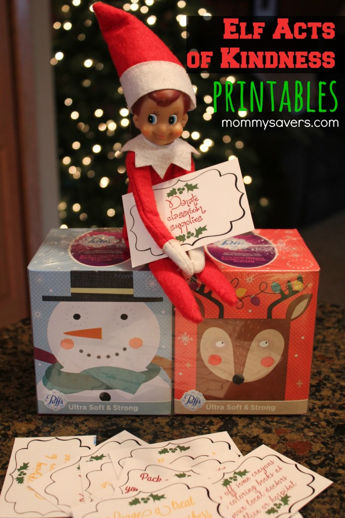 Elf on the Shelf Printables:  Random Acts of Kindness