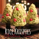 rice krispies christmas trees