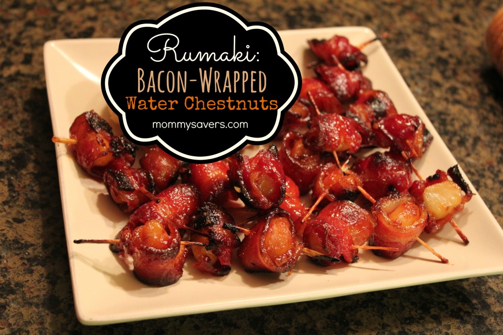Rumaki:  Bacon Wrapped Water Chestnuts Appetizer