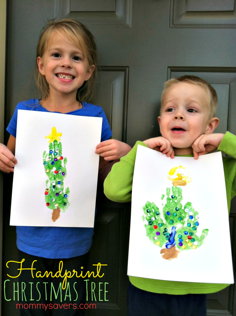Handprint Christmas Tree - Fun Activities for Kids