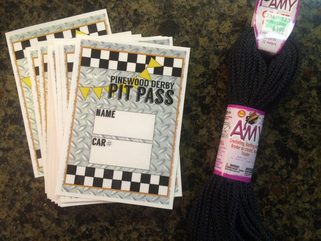 Pinewood Derby Pit Passes + FREE Printable