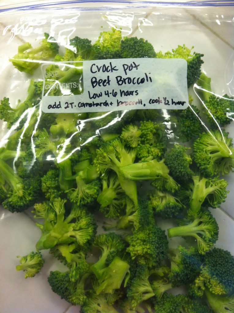 Crock Pot Freezer Meal Beef Broccoli