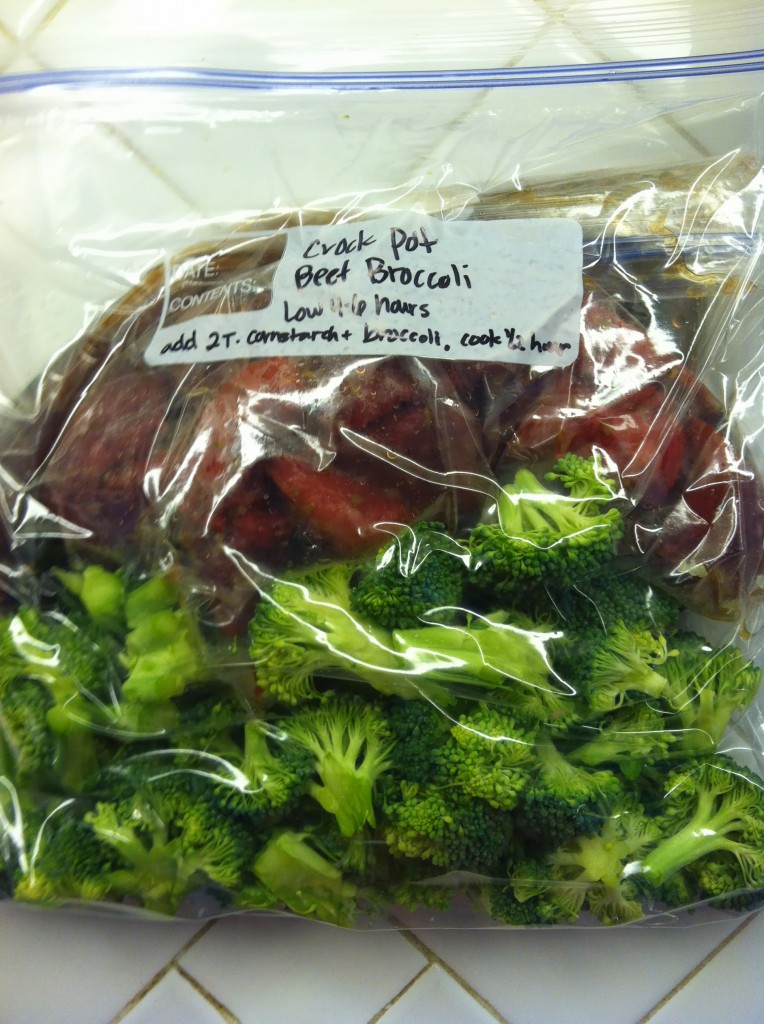 Crock Pot Freezer Meal Beef Broccoli