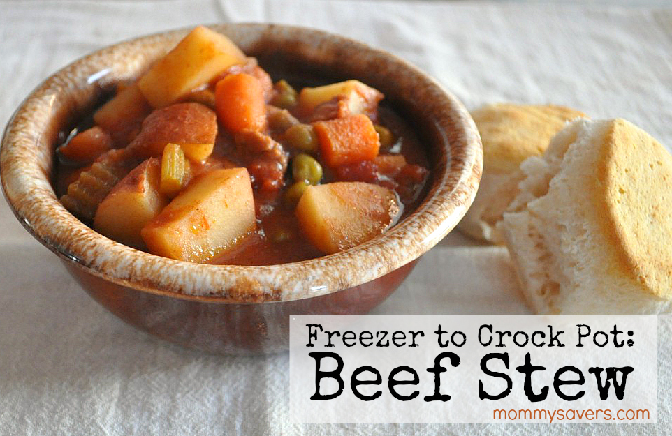 Freezer Crockpot Meals - Beef Stew (freezer to crock pot)