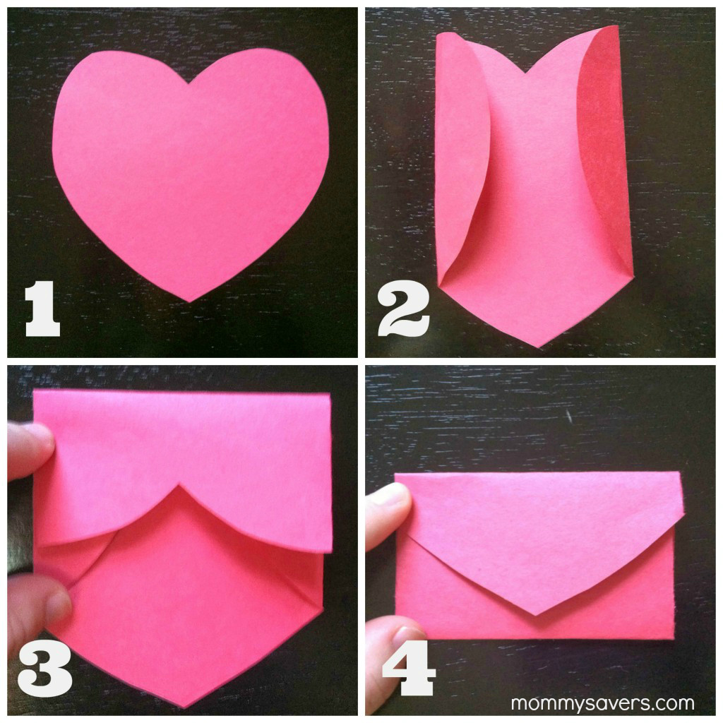 DIY Heart Envelope Card - Step by Step