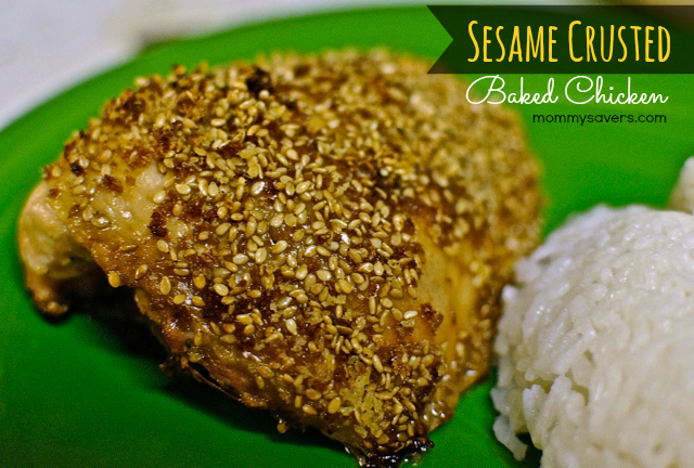 Sesame Crusted Baked Chicken 