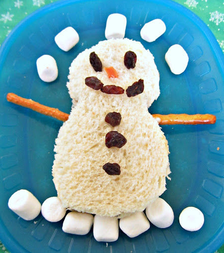 indoor snowman activities snowman sandwich