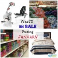 what's on sale during january