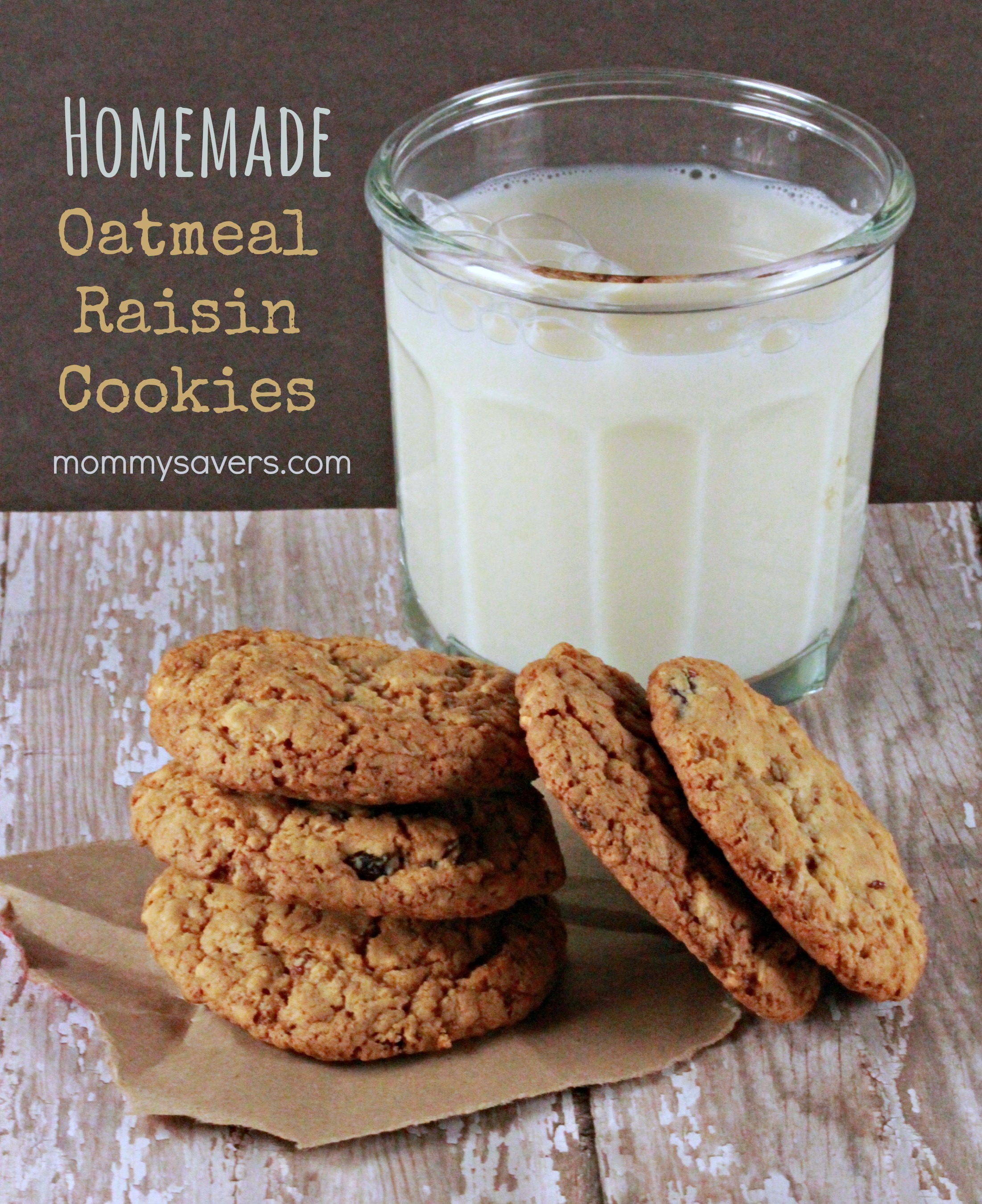 Homemade Oatmeal Raisin Cookies