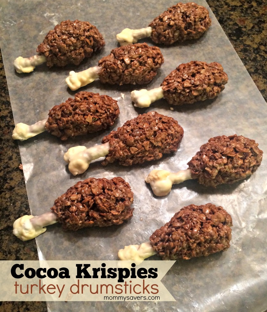 Cocoa Krispies Thanksgiving Turkey Drumsticks