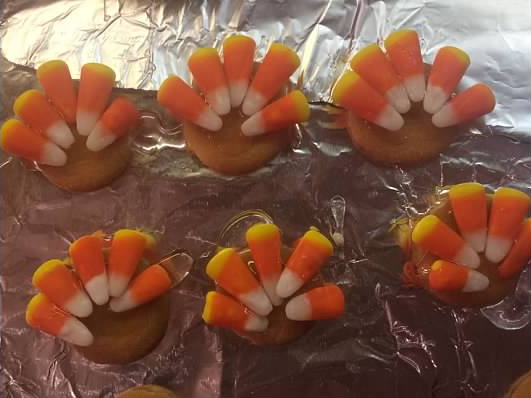 Easy Thanksgiving Turkey Cookies