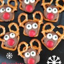 chocolate reindeer pretzels