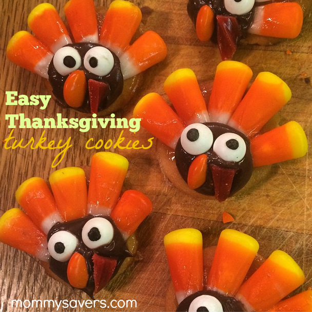 Easy Thanskgiving Turkey Cookies - Fun for Kids!