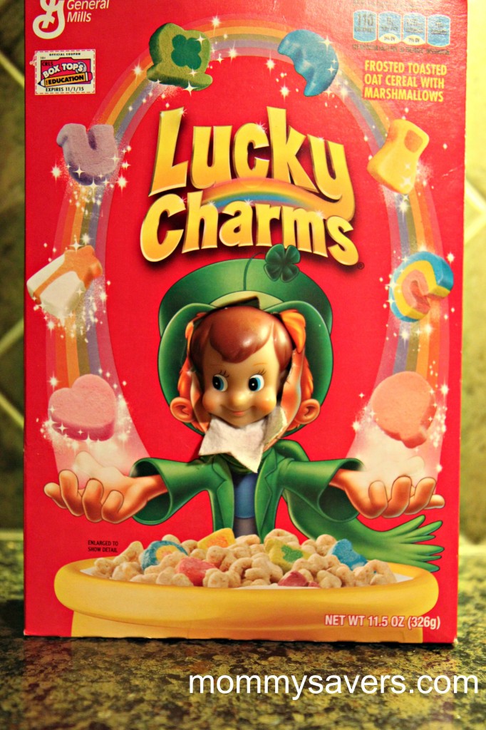 elf on the shelf cereal box