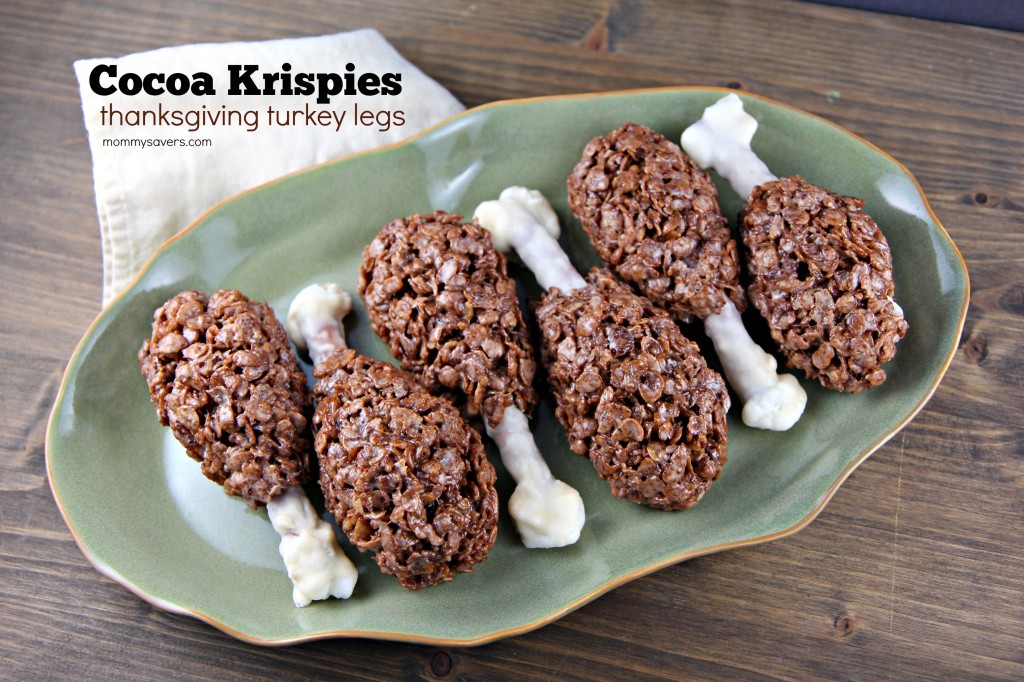 Cocoa Krispies Thanksgiving Treats - Turkey Legs Drumsticks