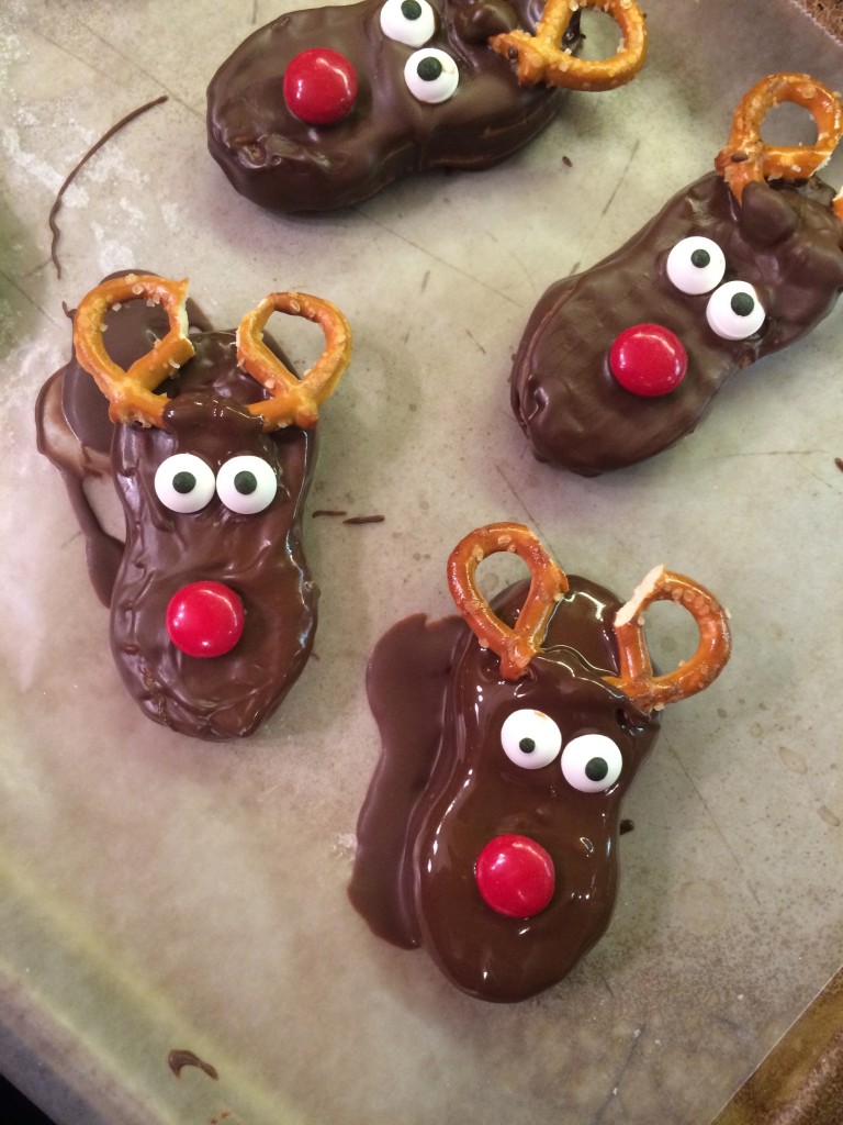 Chocolate Nutter Butter Reindeer Cookies
