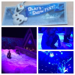 Disneyalnd Frozen Fun Olafs Snow Fest