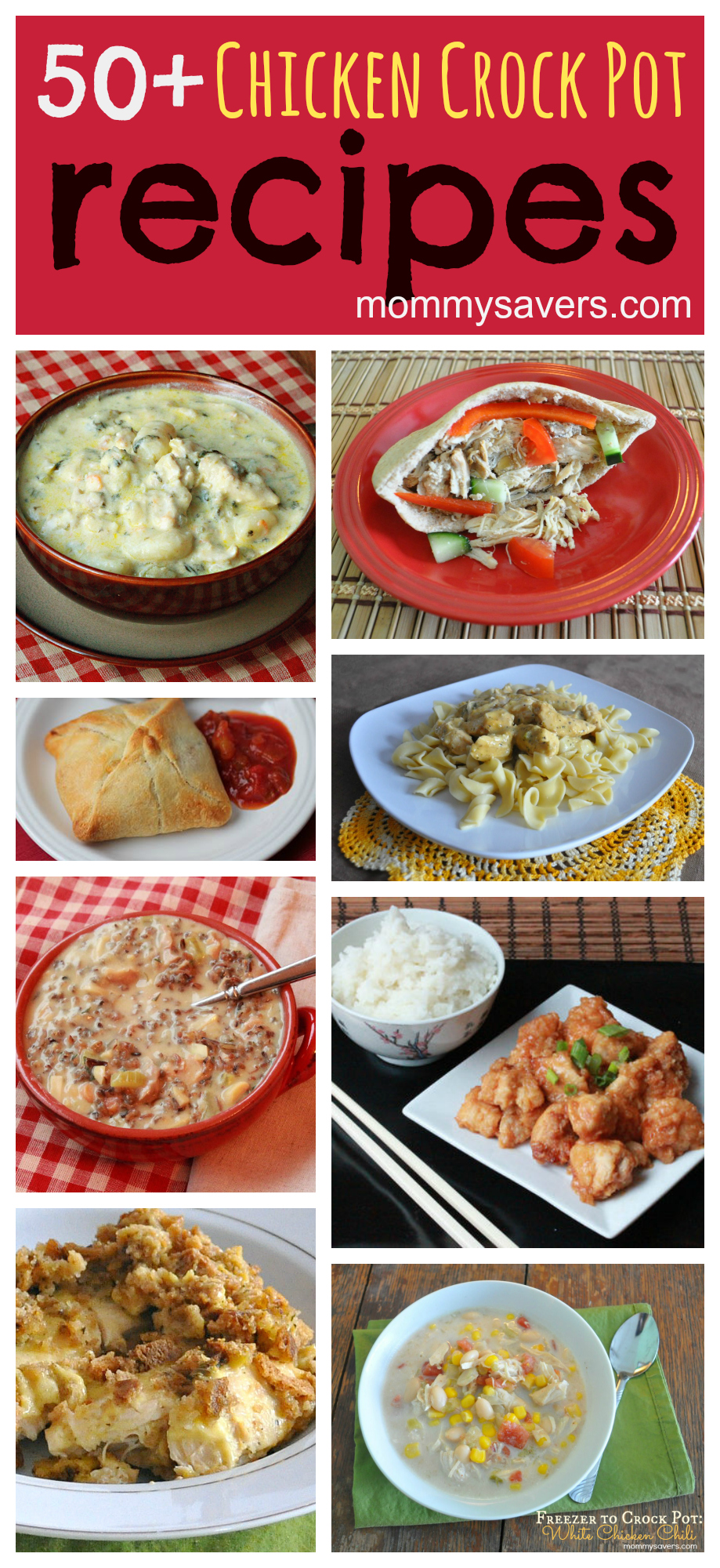 50+ Easy Chicken Crock Pot Recipes | Mommysavers