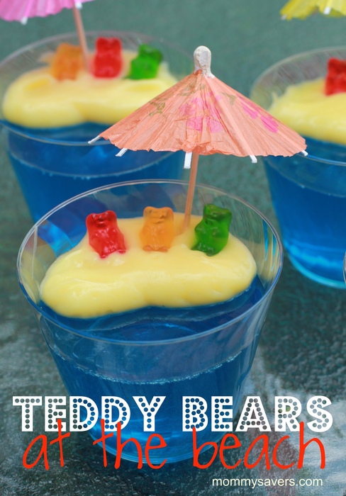 Teddy bear dessert | DIY Beach Party Ideas For Your Beach-Themed Celebration